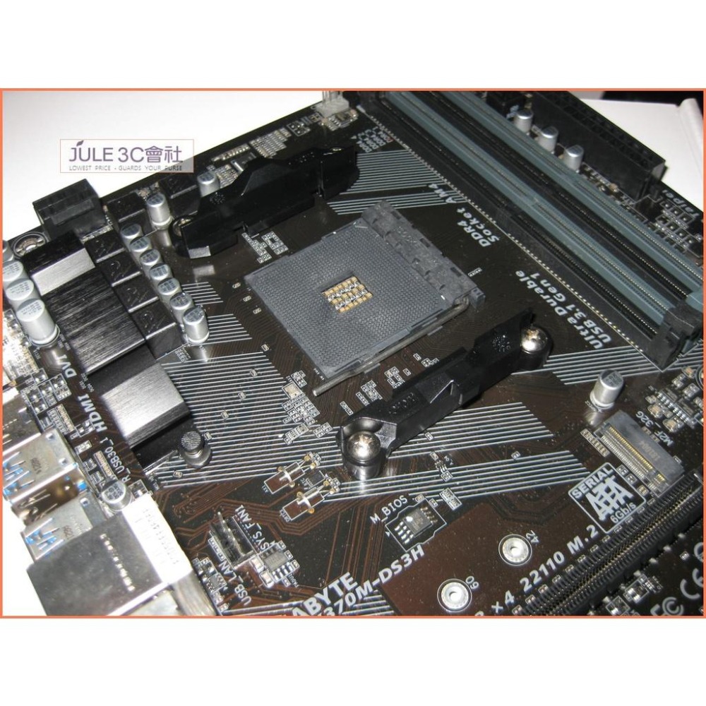 JULE 3C會社-技嘉 AX370M-DS3H X370/D4/抗硫電阻/4KHD/超耐久/MATX/AM4 主機板-細節圖5