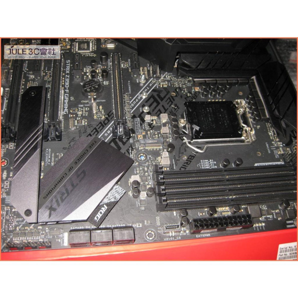 JULE 3C會社-華碩ROG STRIX Z390-F GAMING Z390/八九代/旗艦/電競主機