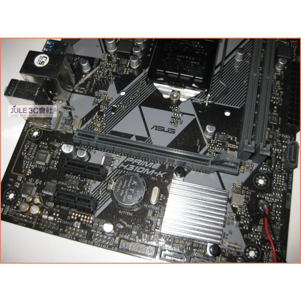 JULE 3C會社-華碩 PRIME H310M-K H310/DDR4/八九代/附檔板/良品/MATX 主機板-細節圖4