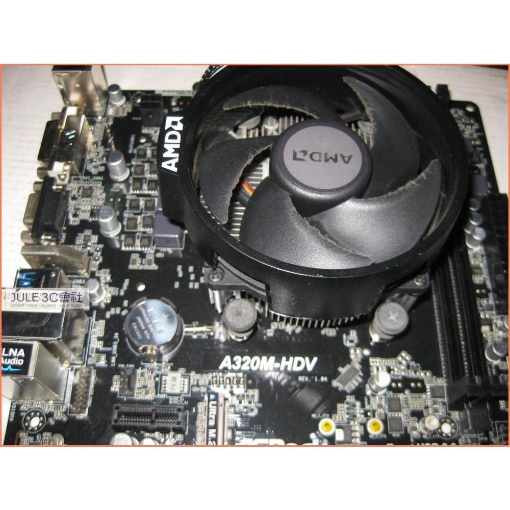 JULE 3C會社-華擎 A320M-HDV AM4 主機板+ Ryzen R5 2600 6C12T/含風扇 CPU-細節圖3