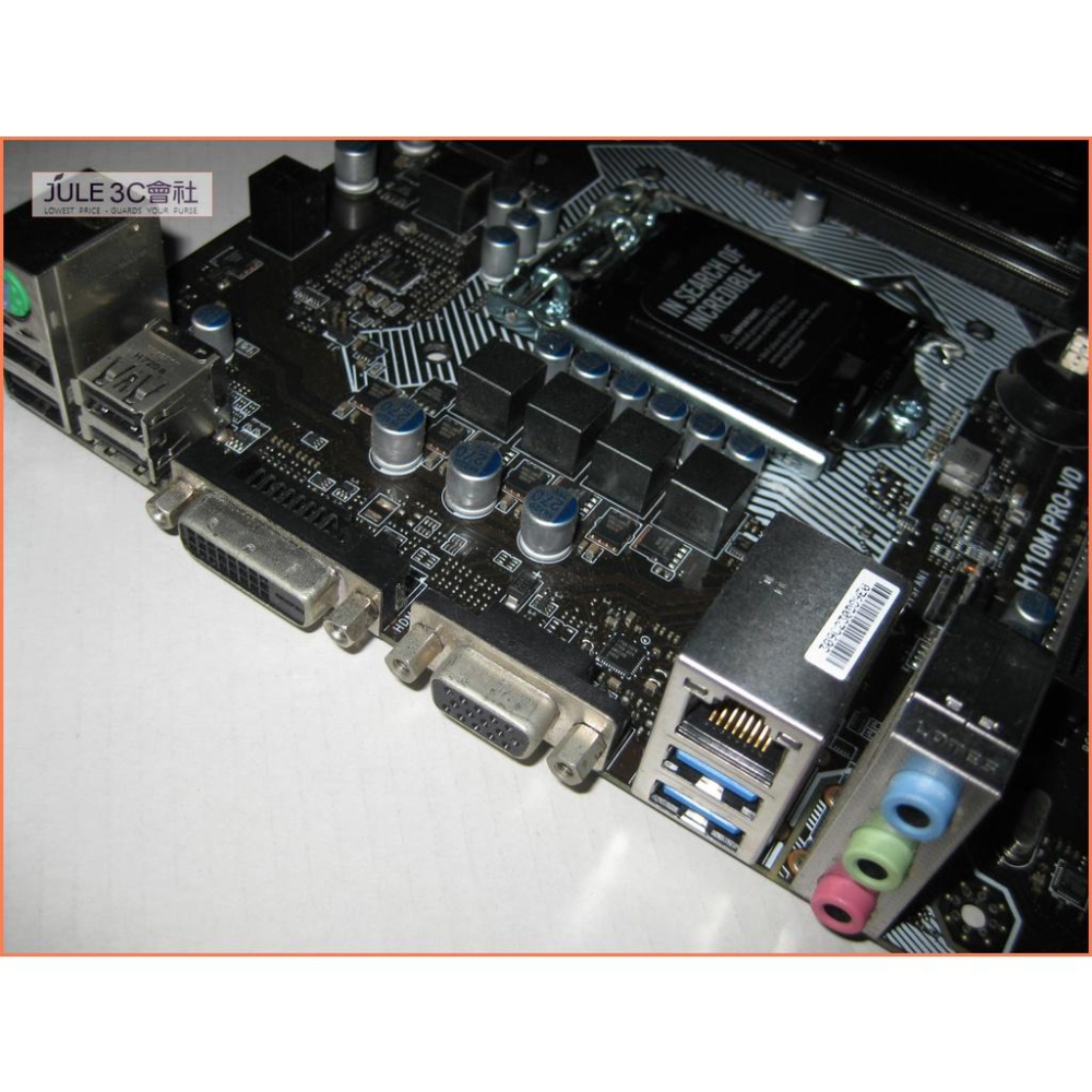JULE 3C會社-微星MSI H110M PRO-VD H110/DDR4/六七代/軍規/MATX/1151 主機板-細節圖4