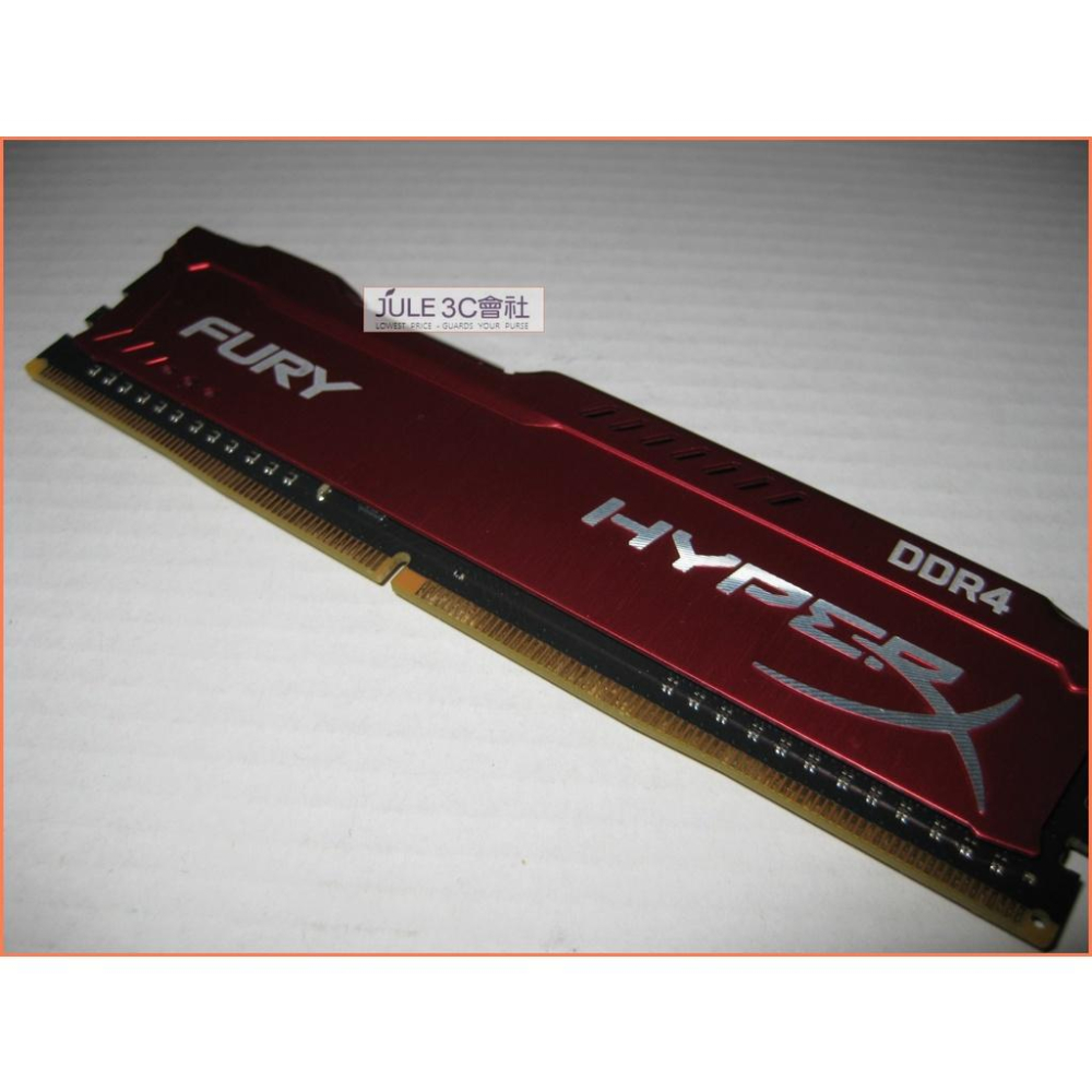 JULE 3C會社-金士頓 DDR4 2400 8G HyperX/HX424C15FR2/8G/超頻/炫目紅 記憶體-細節圖3
