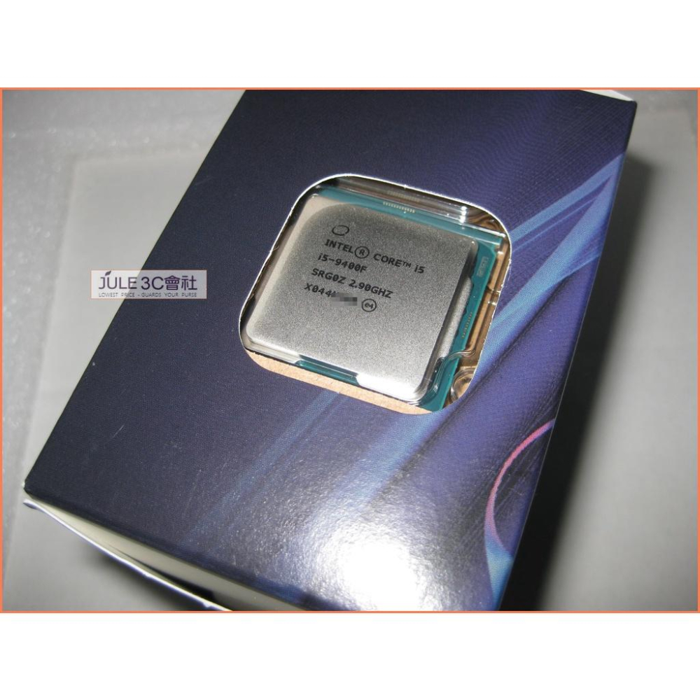 JULE 3C會社-Intel Core i5 9400F 2.9G~4.1G/9M/全新盒裝/第九代/1151 CPU-細節圖2