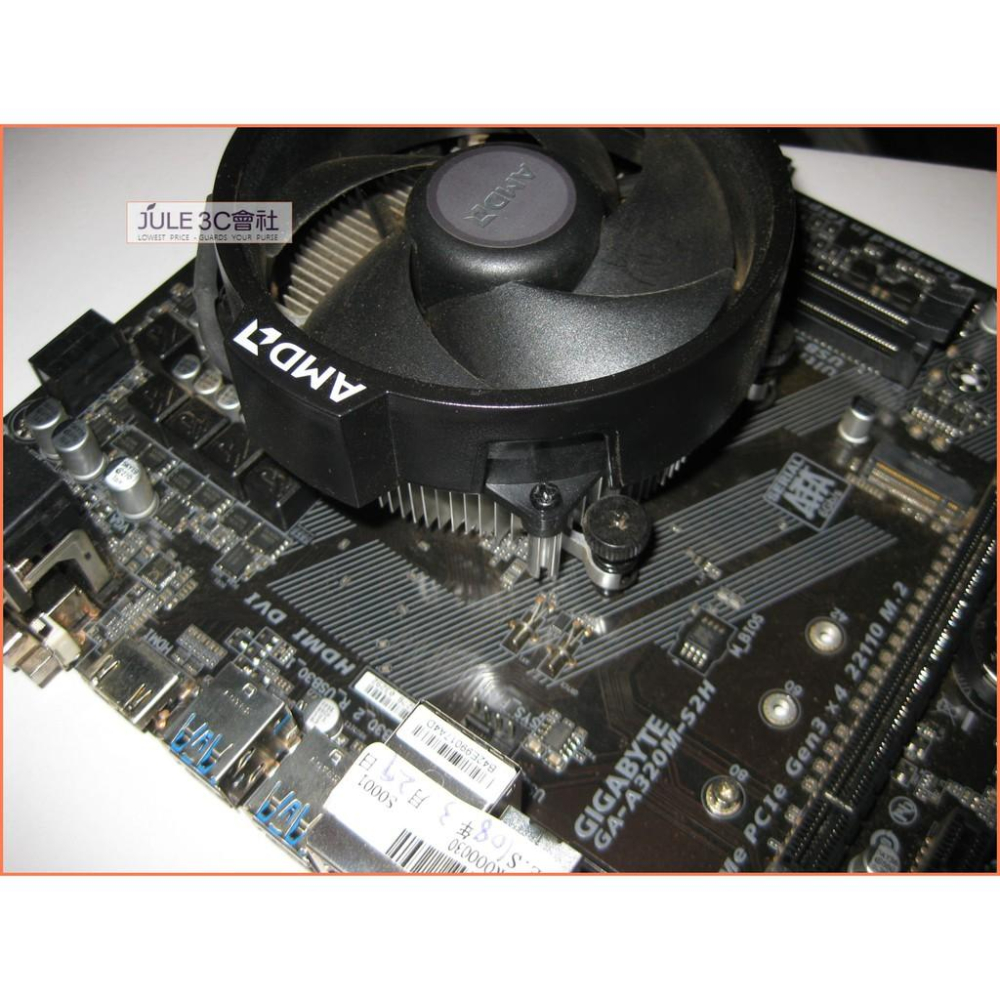 JULE 3C會社-技嘉 A320M-S2H AM4 主機板+ AMD Ryzen R3 2200G +風扇 CPU-細節圖2