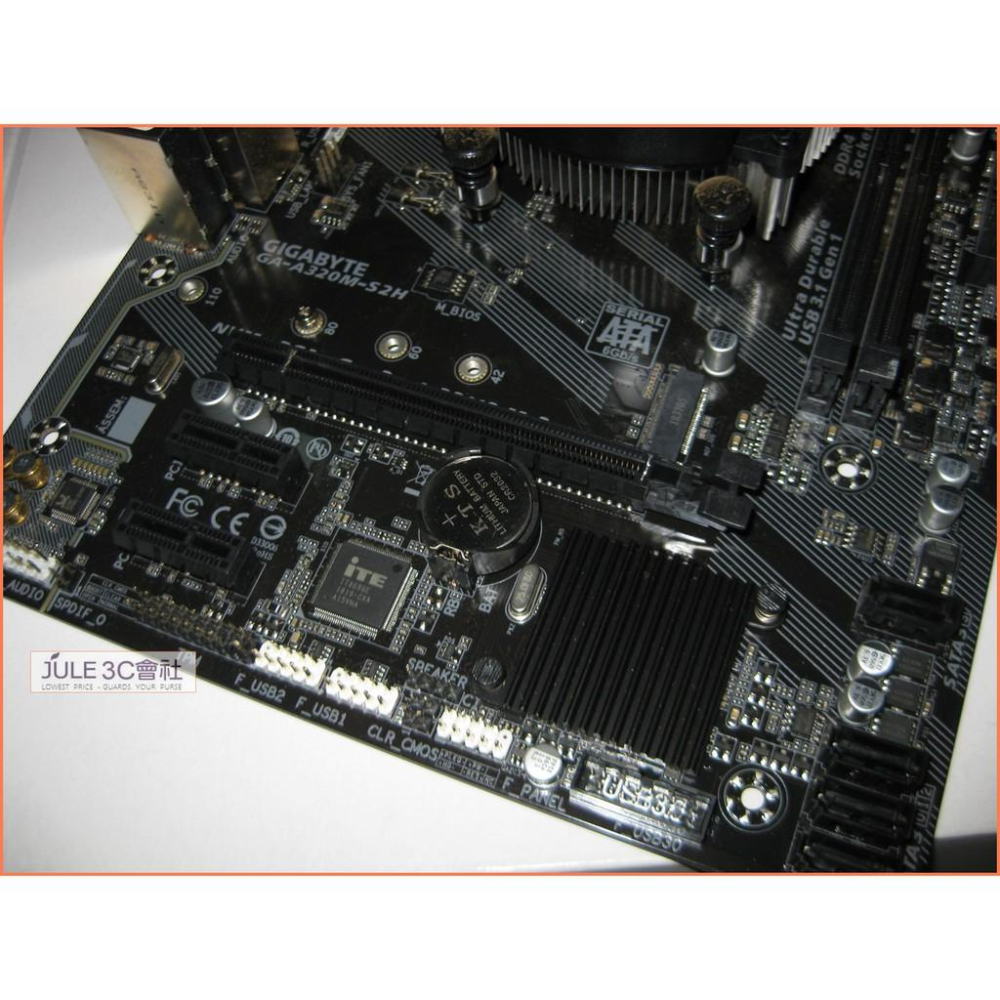 JULE 3C會社-技嘉 A320M-S2H AM4 主機板+ AMD Ryzen R3 2200G +風扇 CPU-細節圖3