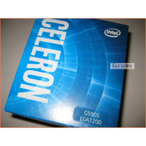 JULE 3C會社-Intel Celeron G5905 十代/雙核/3.5G/4M/盒裝保內/風扇/1200 CPU