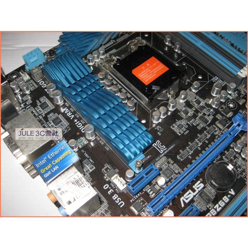 JULE 3C會社-華碩ASUS P8Z68-V Z68/DDR3/USB3/16相供電/雙智能/良品/1155 主機板-細節圖5