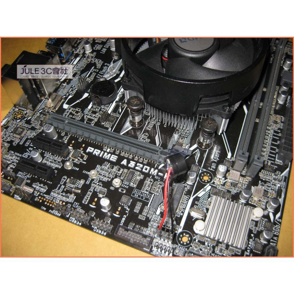 JULE 3C會社-華碩 A320M-K AM4 主機板+ AMD Ryzen R3 2200G +風扇 CPU-細節圖2