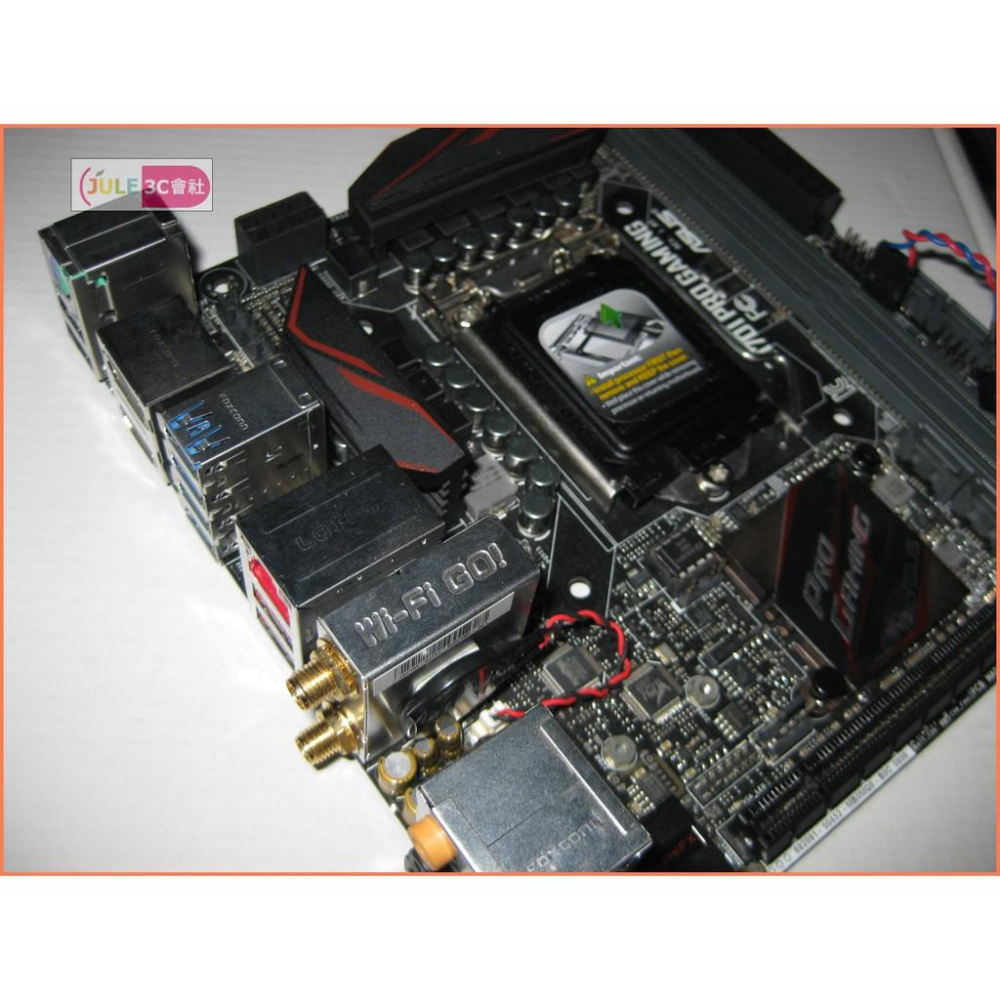 JULE 3C會社-華碩ASUS Z170I PRO GAMING Z170/D4/M2/電競/庫存品/ITX 主機板-細節圖5