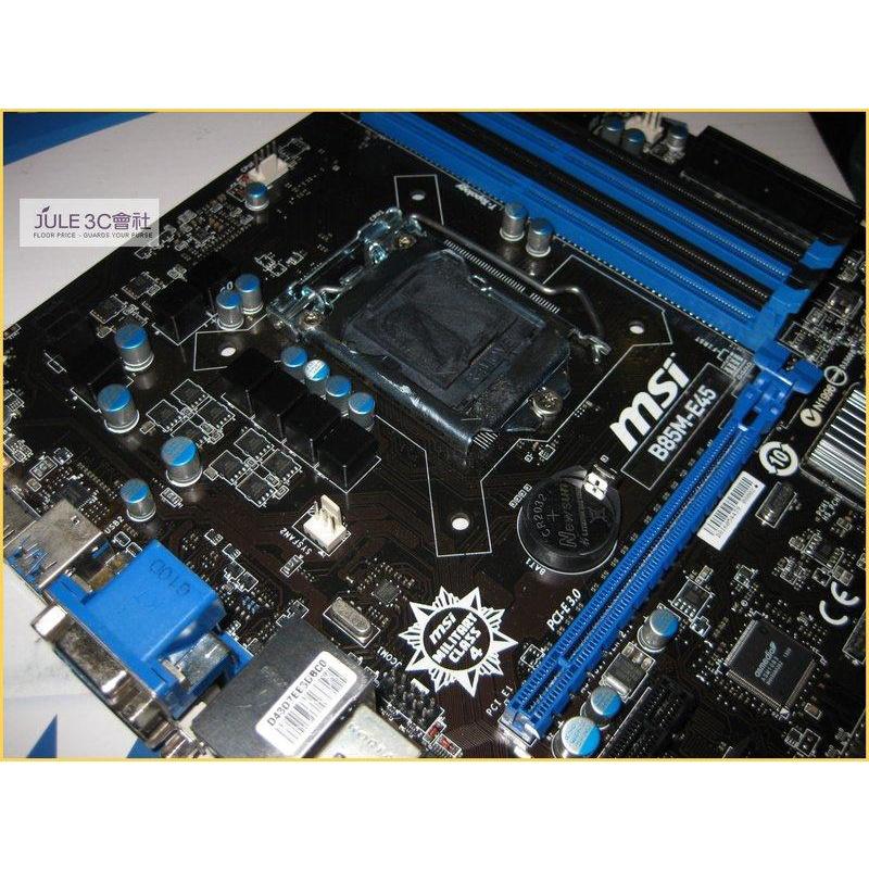 JULE 3C會社-微星MSI B85M-E45 B85/DDR3/軍規/4K HD/電磁波防護/良品/MATX 主機板-細節圖2