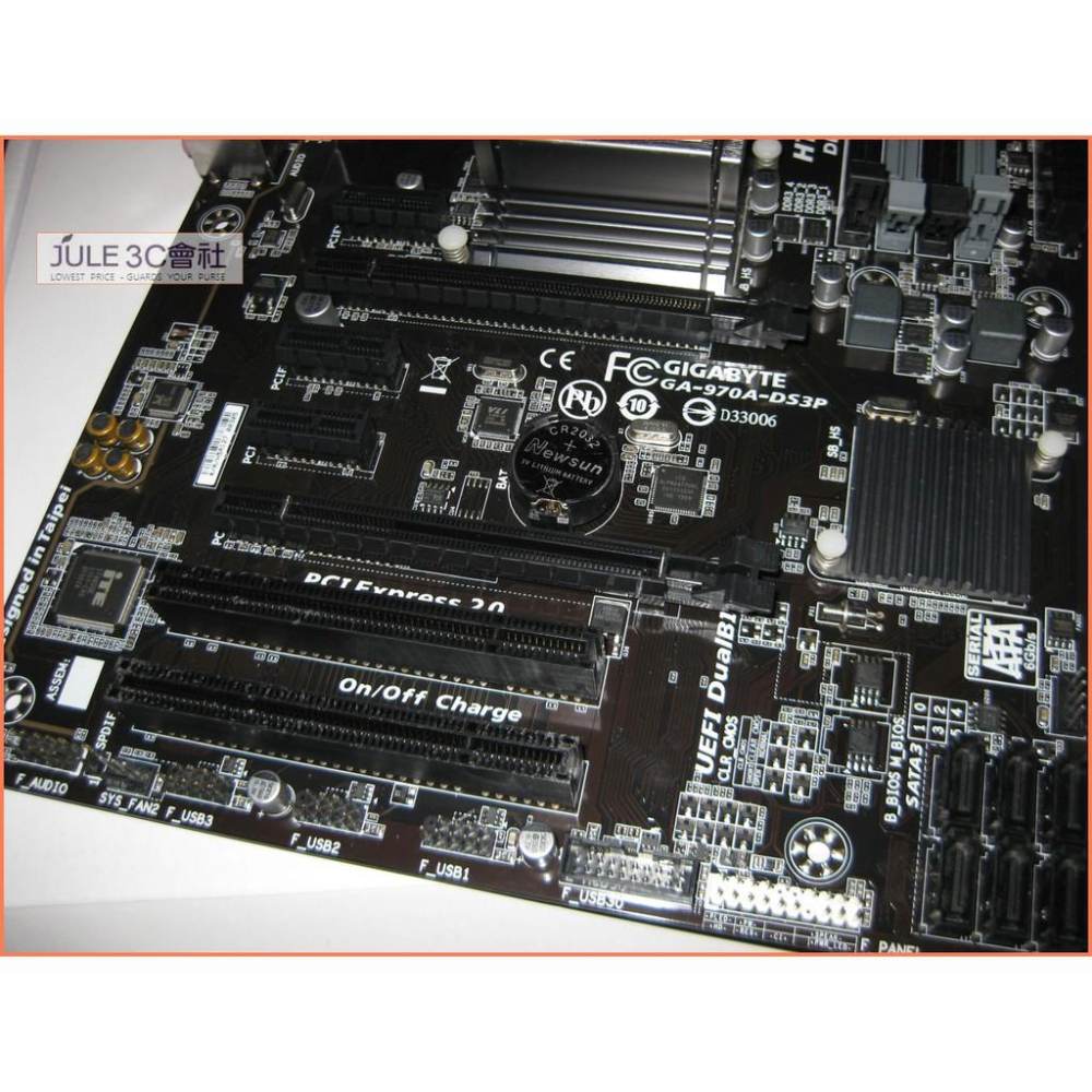 JULE 3C會社-技嘉 970A-DS3P AMD 970/DDR3/FX/超耐久/硬體加速/庫存/AM3+ 主機板-細節圖2