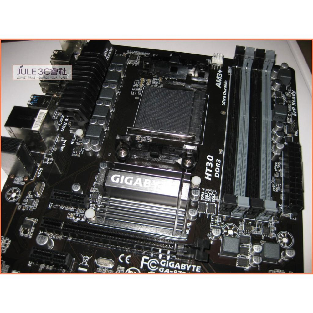 JULE 3C會社-技嘉 970A-DS3P AMD 970/DDR3/FX/超耐久/硬體加速/庫存/AM3+ 主機板-細節圖3