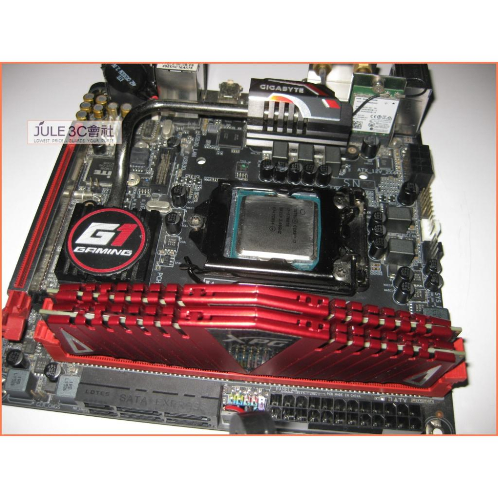 JULE 3C會社-技嘉Z170N-Gaming 5 ITX + i7 6700 TE CPU + 16G 記憶體