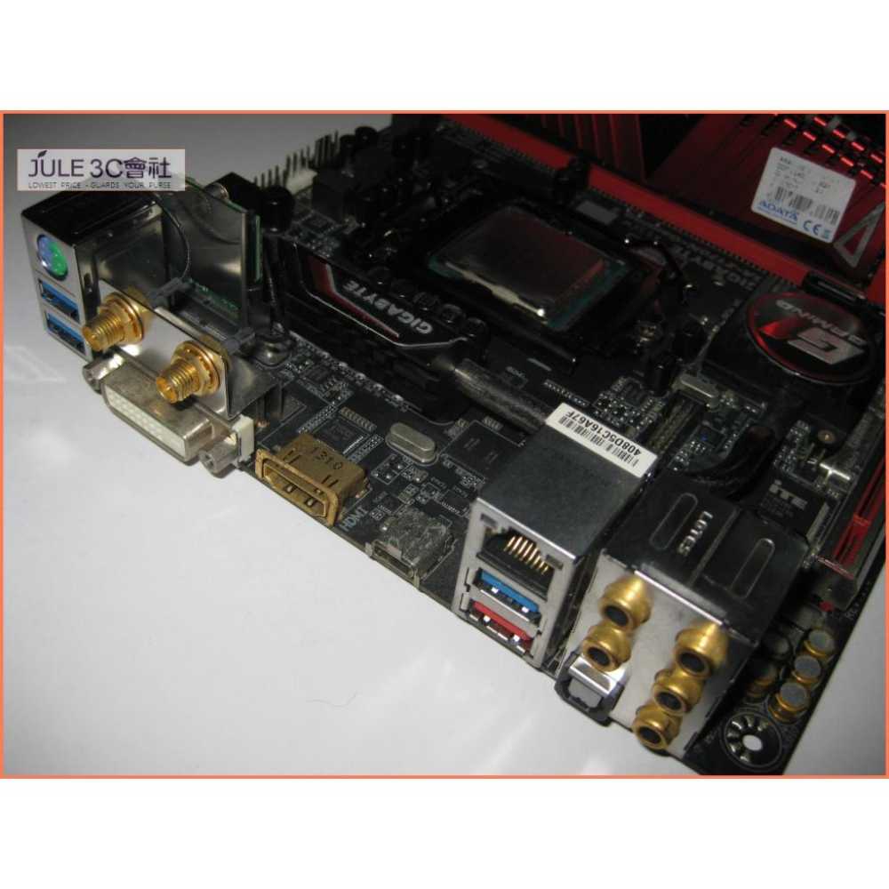 JULE 3C會社-技嘉Z170N-Gaming 5 ITX + i7 6700 TE CPU + 16G 記憶體