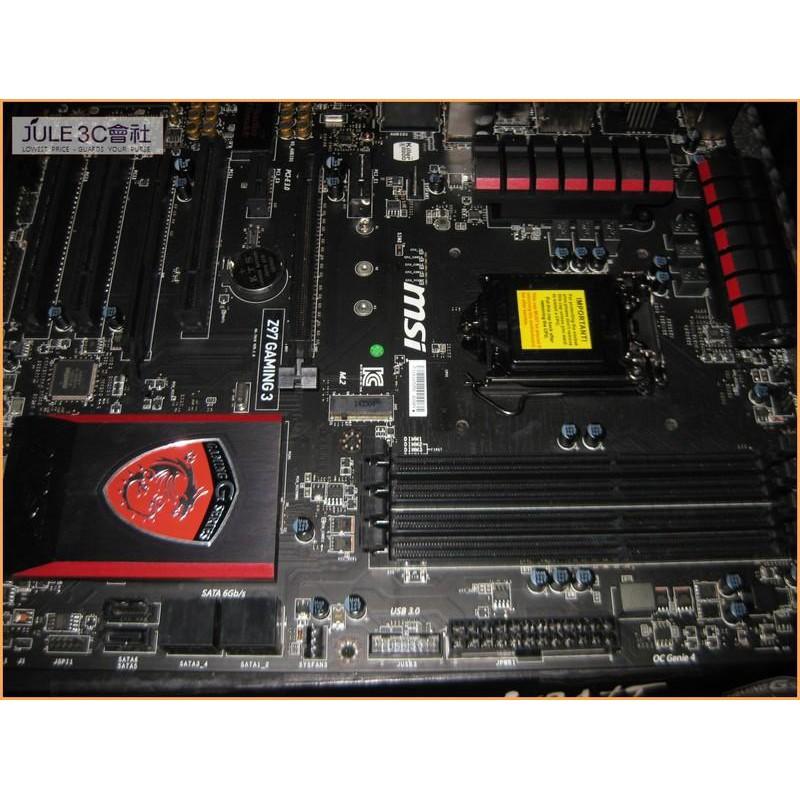 JULE 3C會社-微星Z97 Gaming 3 + i7 4770 + 創見DDR3 1600 8GX2 組合