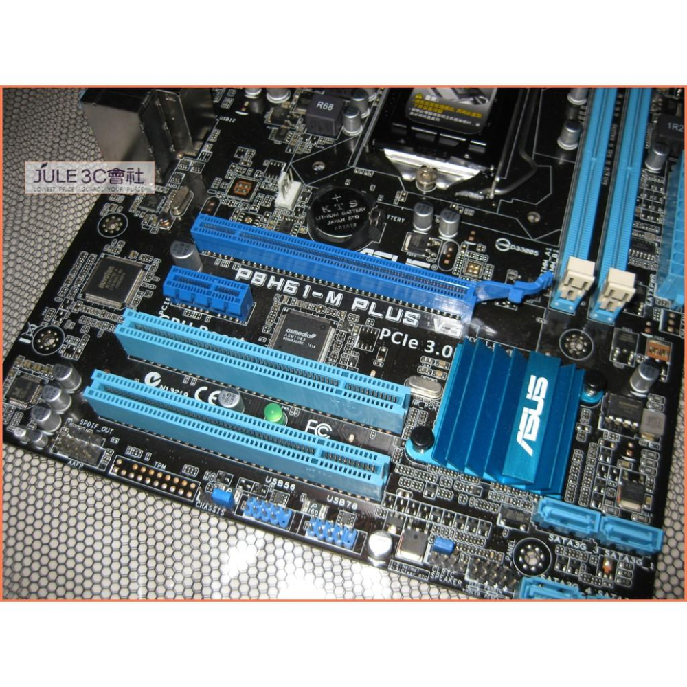 JULE 3C會社-華碩ASUS P8H61-M PLUS V3 H61/DDR3/庫存保內/MATX/1155 主機板-細節圖2