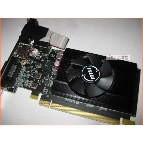 JULE 3C會社-微星MSI GT710 2GD3 LP DDR3/2G/低耗電/風扇版/短版/全新庫存 顯示卡