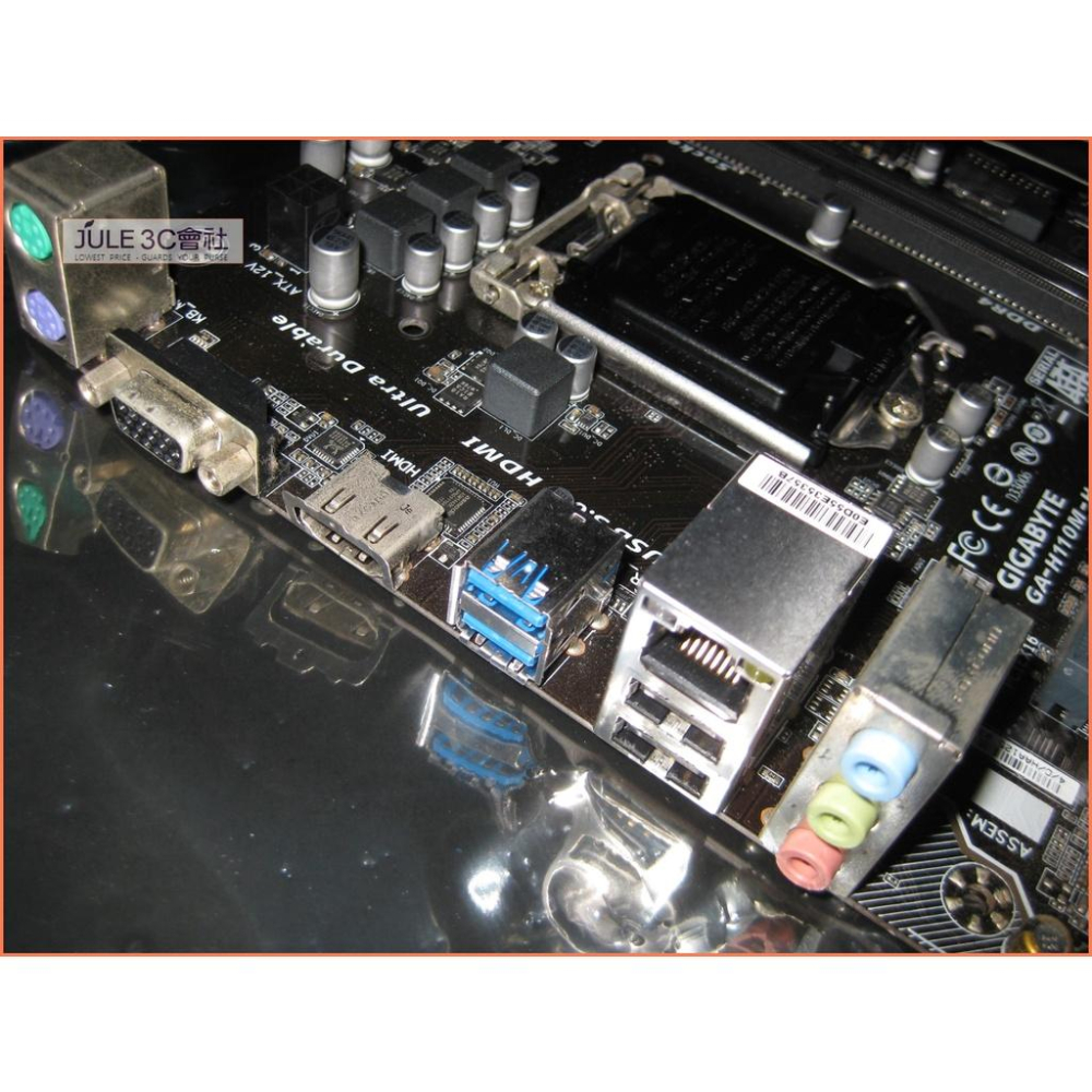 JULE 3C會社-技嘉 H110M-H H110/DDR4/六七代/HDMI/超耐久/良品/MATX 主機板-細節圖4