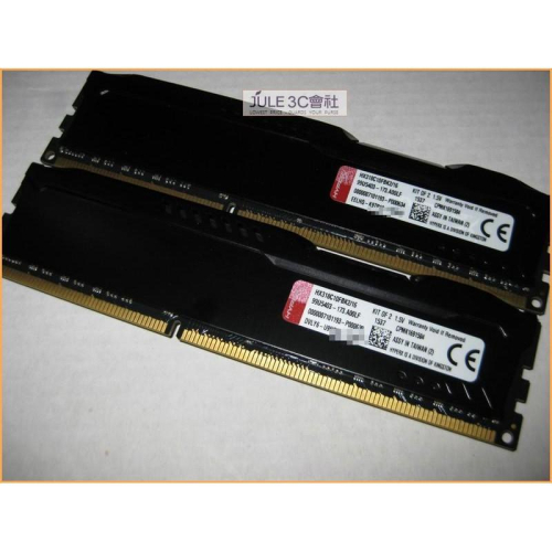 JULE 3C會社-金士頓 HyperX FURY DDR3 1866 8G X4 共 32GB 酷炫黑/雙面 記憶體