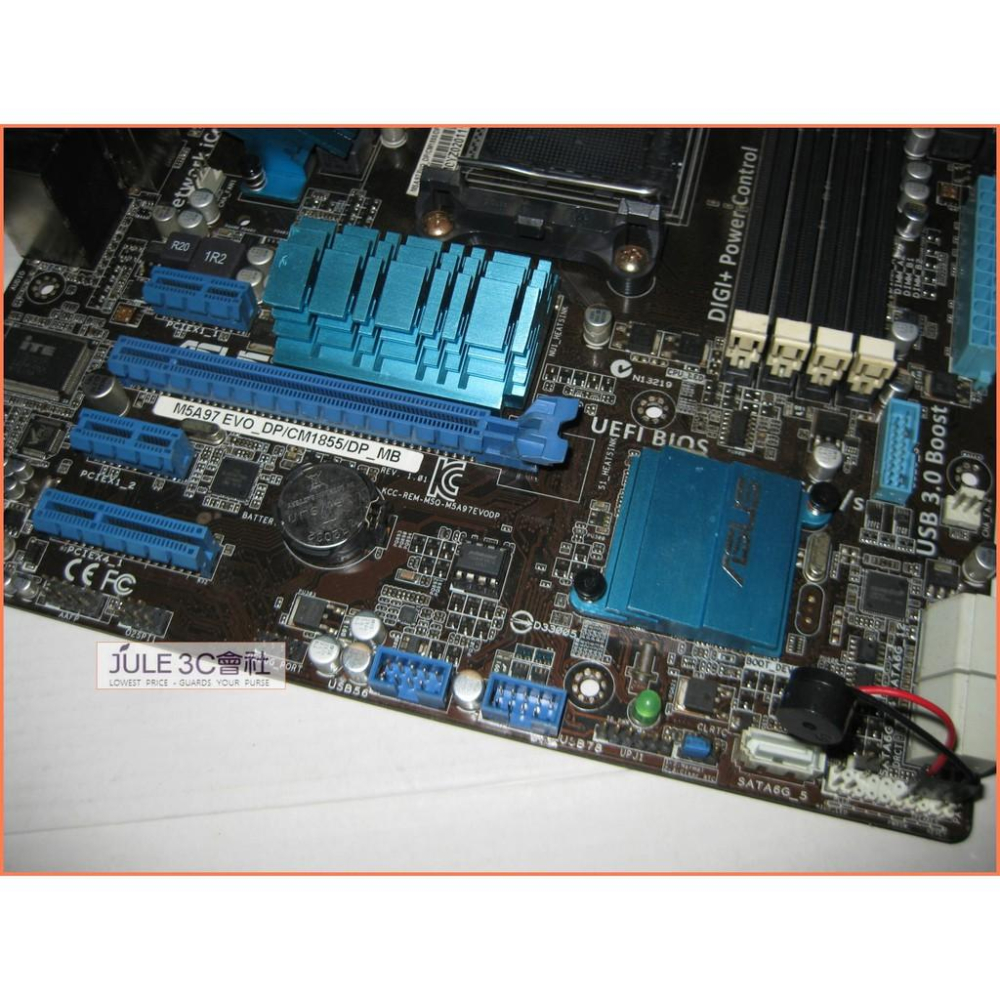 JULE 3C會社-華碩ASUS M5A97 EVO DP CM1855/DDR3/商務機/MATX/AM3+ 主機板-細節圖2