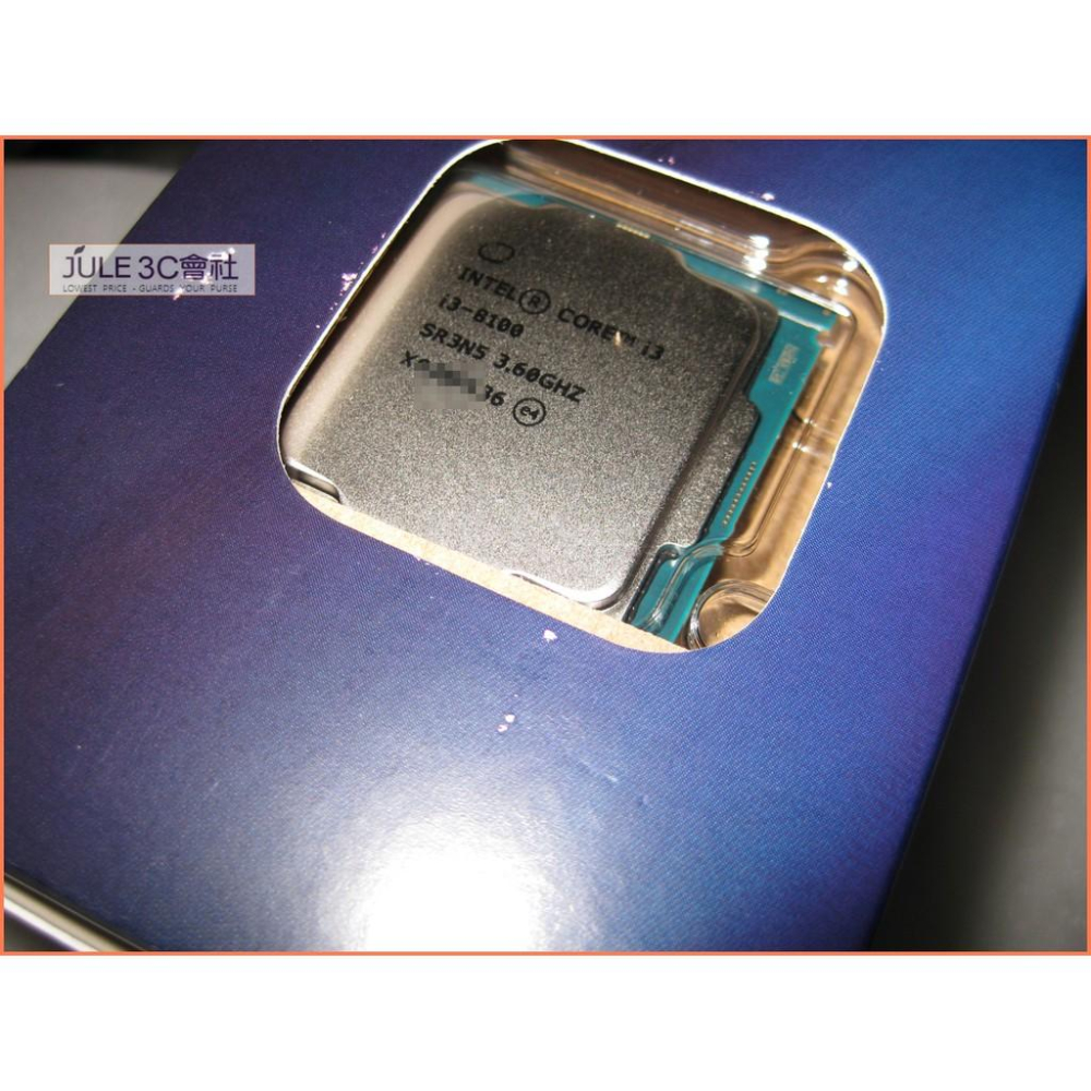 JULE 3C會社-Intel i3 8100 i3-8100 3.6G/6M/第八代/四核/盒裝良品/公司貨 CPU-細節圖3