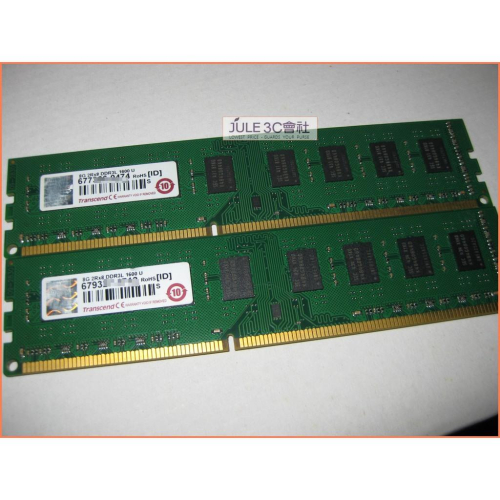 JULE 3C會社-正 創見 DDR3 1600 8G X2 16G TS1GLK64W6H/雙通道/桌上型 記憶體
