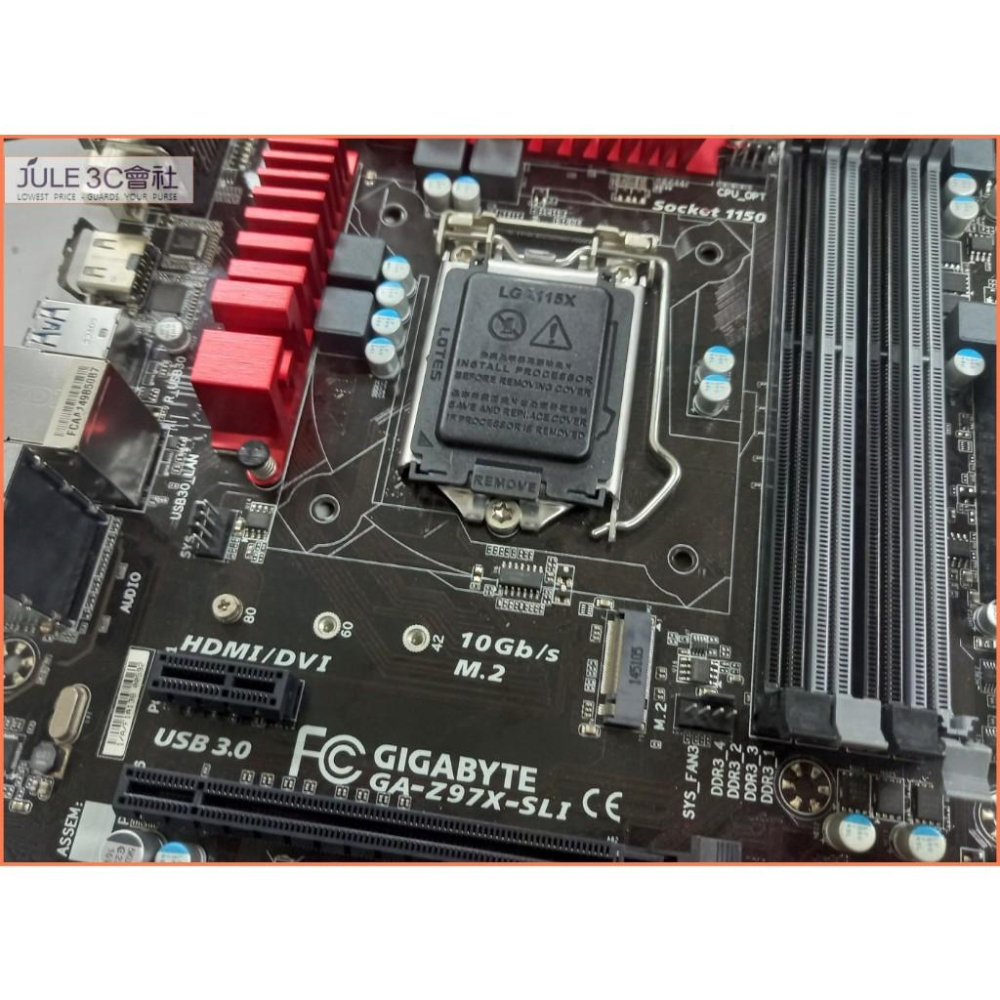 JULE 3C會社-技嘉 Z97X-SLI Z97/DDR3/電競網路/抗突波/M2/超耐久/庫存/1150 主機板-細節圖3