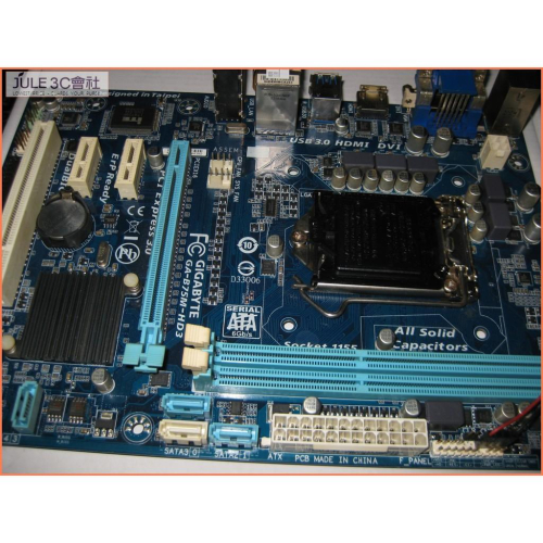 JULE 3C會社-技嘉 B75M-HD3 B75/DDR3/超耐久/HDMI/U3S6/1155/MATX 主機板