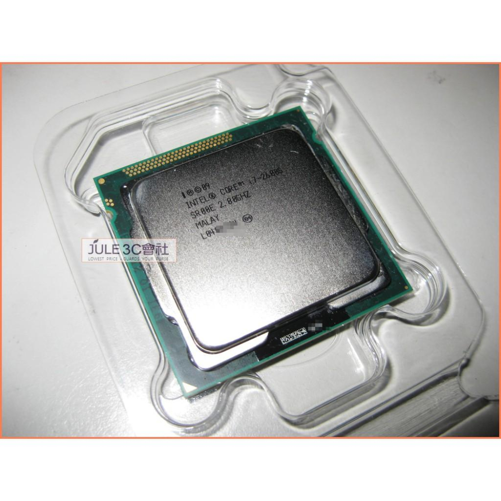 JULE 3C會社-Intel Core i7 2600s 2.8G/四核/8M快取/65W/含風扇/1155 CPU-細節圖2