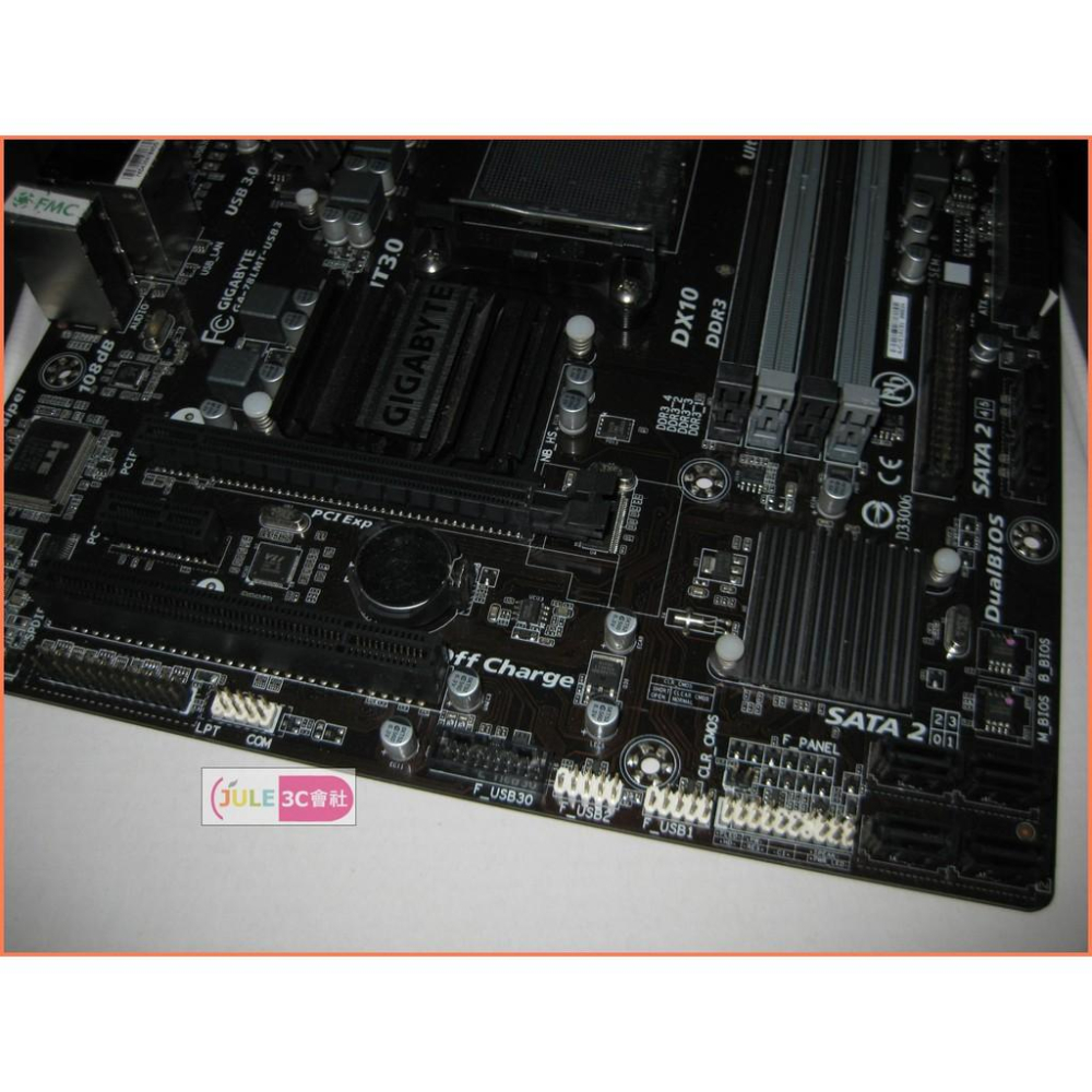 JULE 3C會社-技嘉 GA-78LMT-USB3 AMD 760G/DDR3/超耐久/AM3+/MATX 主機板-細節圖2
