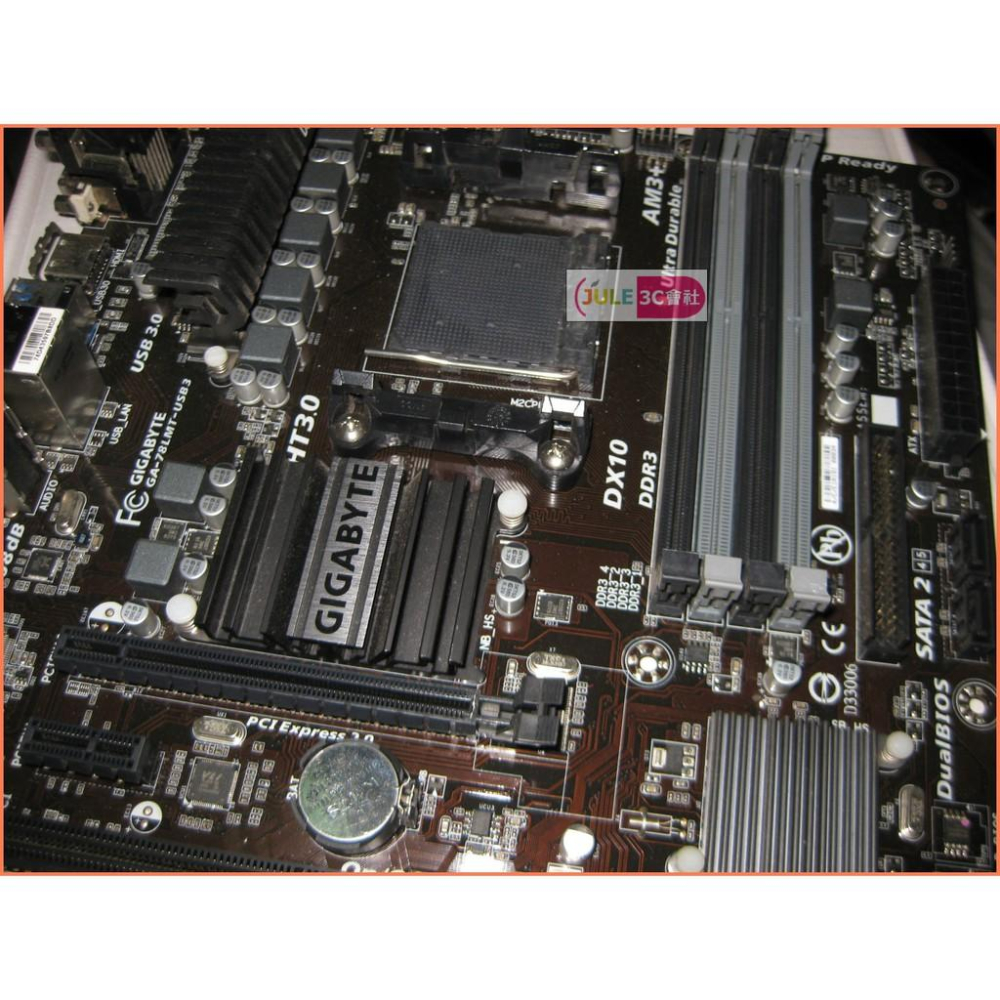 JULE 3C會社-技嘉 GA-78LMT-USB3 AMD 760G/DDR3/超耐久/AM3+/MATX 主機板-細節圖3