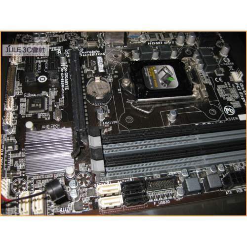 JULE 3C會社-技嘉 B85M-DS3H B85/DDR3/超耐久PLUS/附檔板/良品/MATX/1150 主機板