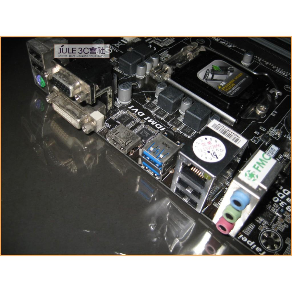 JULE 3C會社-技嘉 B85M-DS3H B85/DDR3/超耐久PLUS/附檔板/良品/MATX/1150 主機板-細節圖3