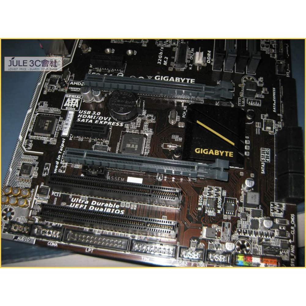 JULE 3C會社-技嘉 B150-HD3 B150/DDR4/支援六七代/M2/PCI*2/保內/1151 主機板-細節圖4