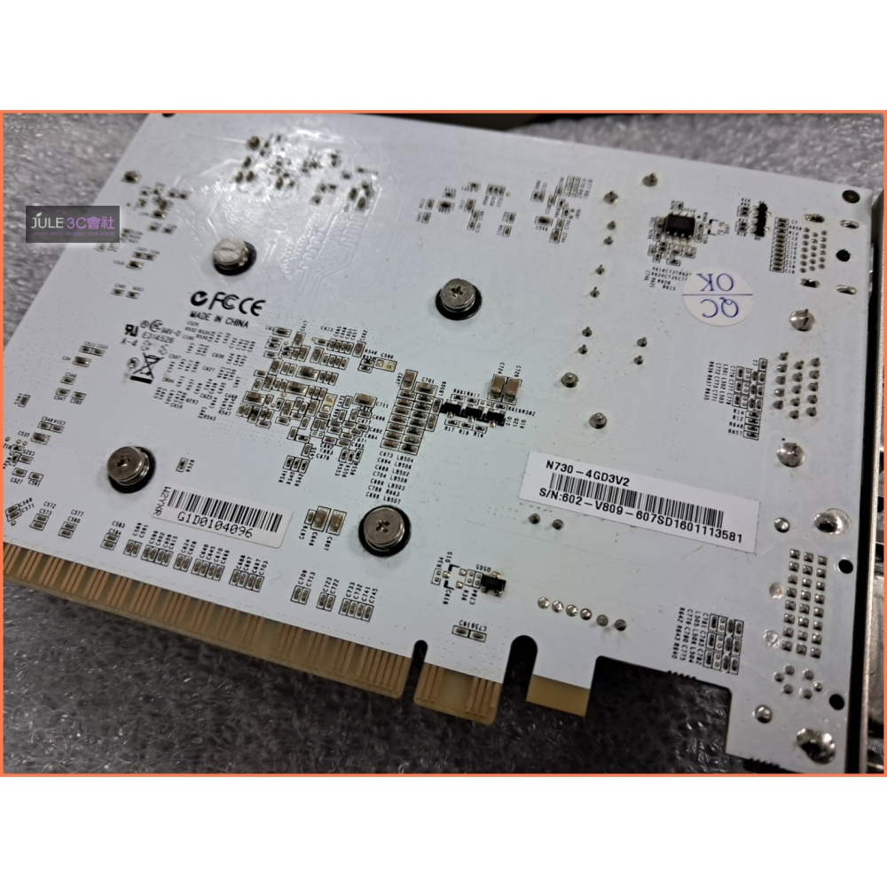 JULE 3C會社-微星MSI N730-4GD3V2 GT730/DDR3/4G/全固態/良品/PCIE 顯示卡-細節圖4