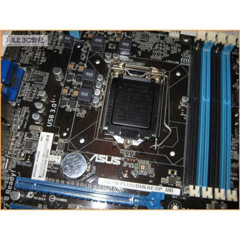 JULE 3C會社-華碩ASUS Q87M-PLUS BM6AE Q87/DDR3/三螢幕輸出/商務機/1150 主機板-細節圖4