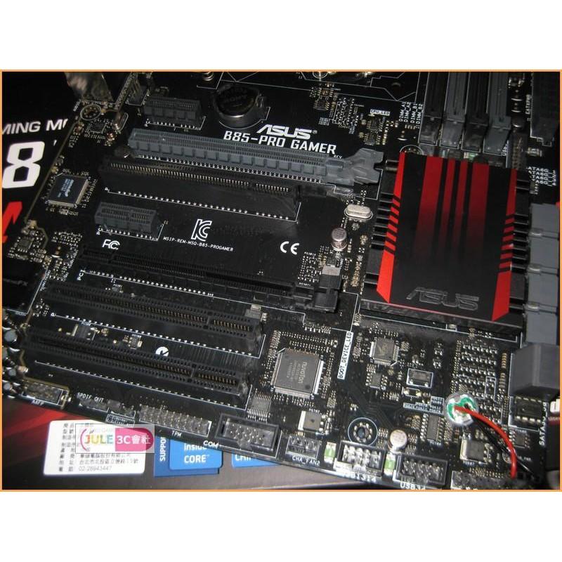 JULE 3C會社-華碩ASUS B85-PRO GAMER B85/電競/克敵致勝/高耐用/良品/1150 主機板-細節圖2