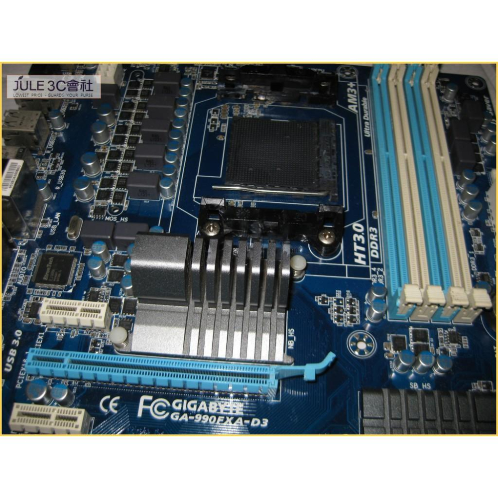 JULE 3C會社-技嘉 990FXA-D3 990FX/DDR3/USB3/超耐久/RAID/ATX/AM3 主機板-細節圖3