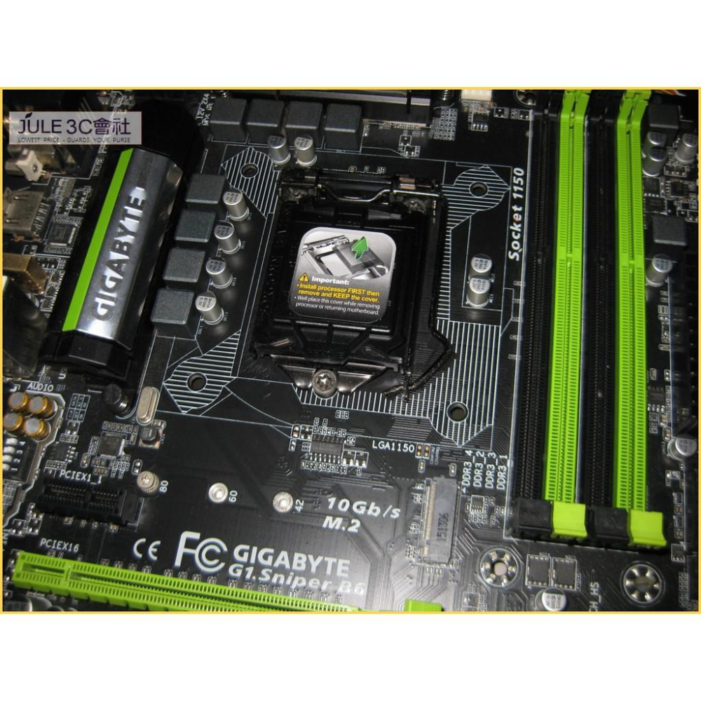 JULE 3C會社-技嘉 G1 Sniper B6 B85/DDR3/M2/超耐久/電競系列/良品/1150 主機板-細節圖4