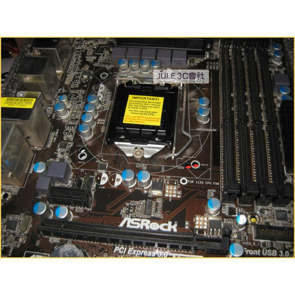 JULE 3C會社-華擎ASROCK H77 Pro4/MVP DDR3/數位電源/良品/ATX/1155 主機板-細節圖2