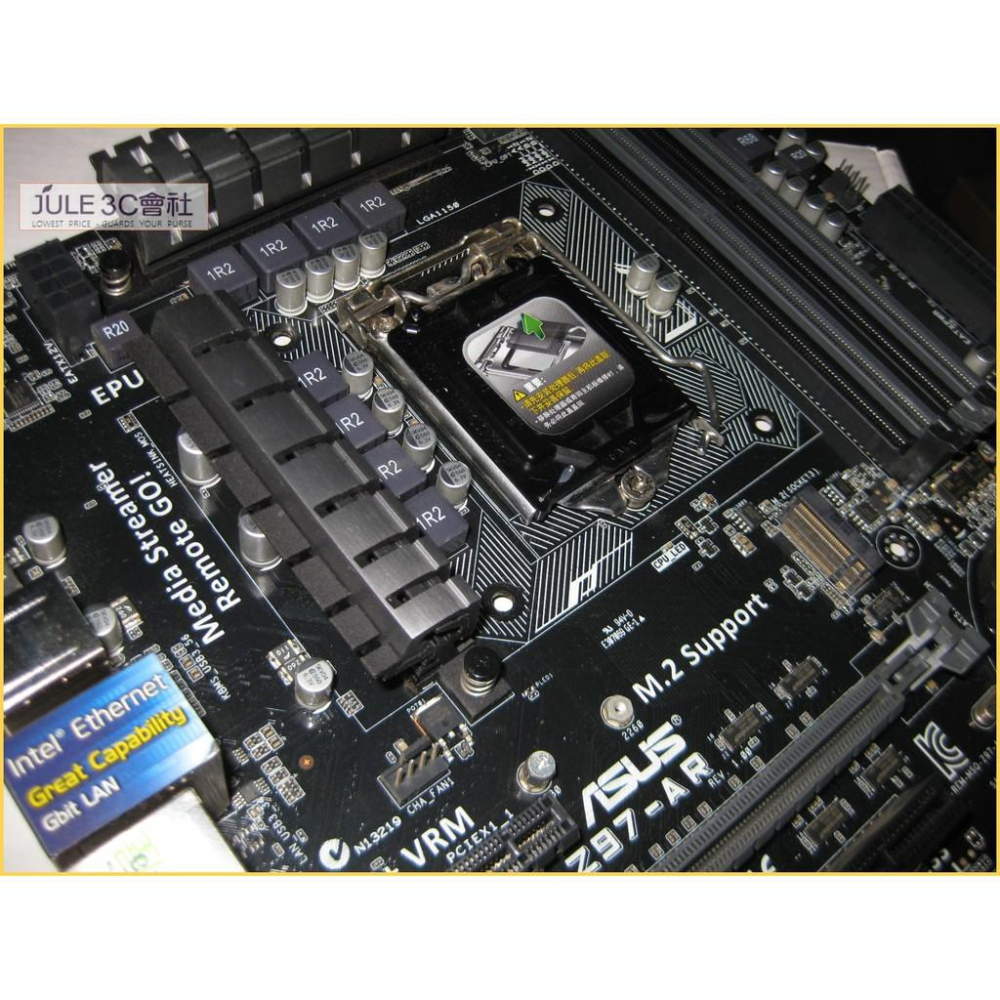 JULE 3C會社-華碩ASUS Z97-AR Z97/DDR3/M2/雙智能處理器/電競系列/ATX/1150 主機板-細節圖2