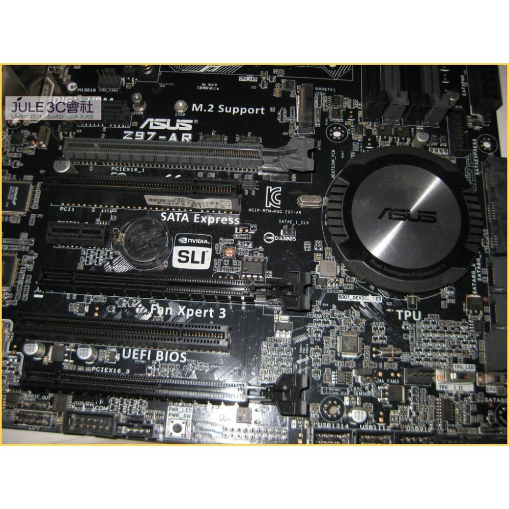 JULE 3C會社-華碩ASUS Z97-AR Z97/DDR3/M2/雙智能處理器/電競系列/ATX/1150 主機板-細節圖3