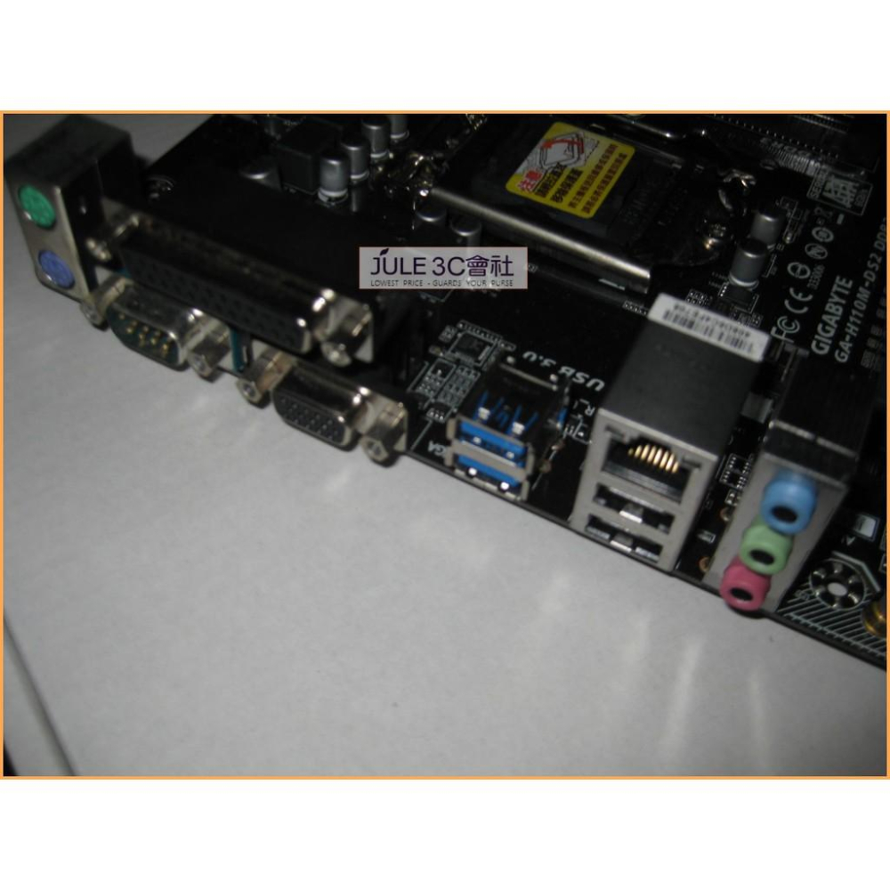JULE 3C會社-技嘉 H110M-DS2 DDR3 H110/超耐久/LED酷炫光/庫存/MATX/1151 主機板-細節圖2