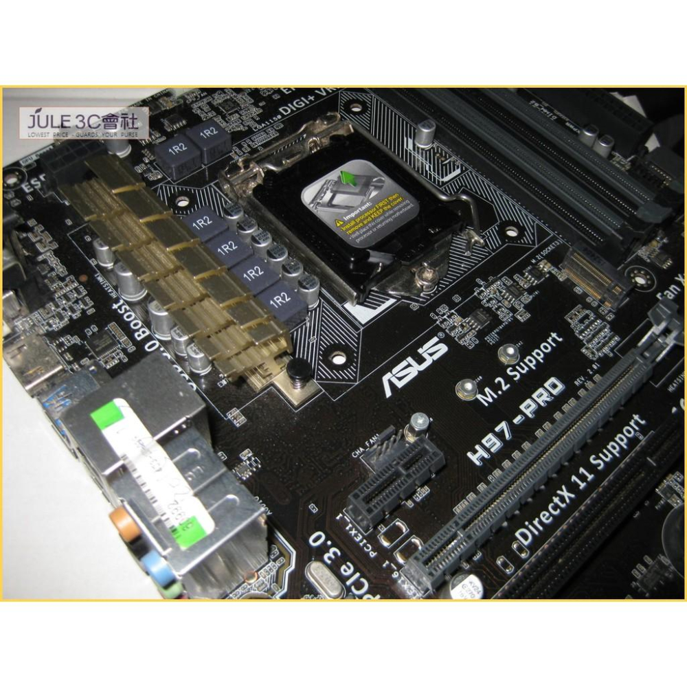 JULE 3C會社-華碩ASUS H97-PRO H97/DDR3/旗艦級/5X防護/M2/良品/1150 主機板-細節圖5