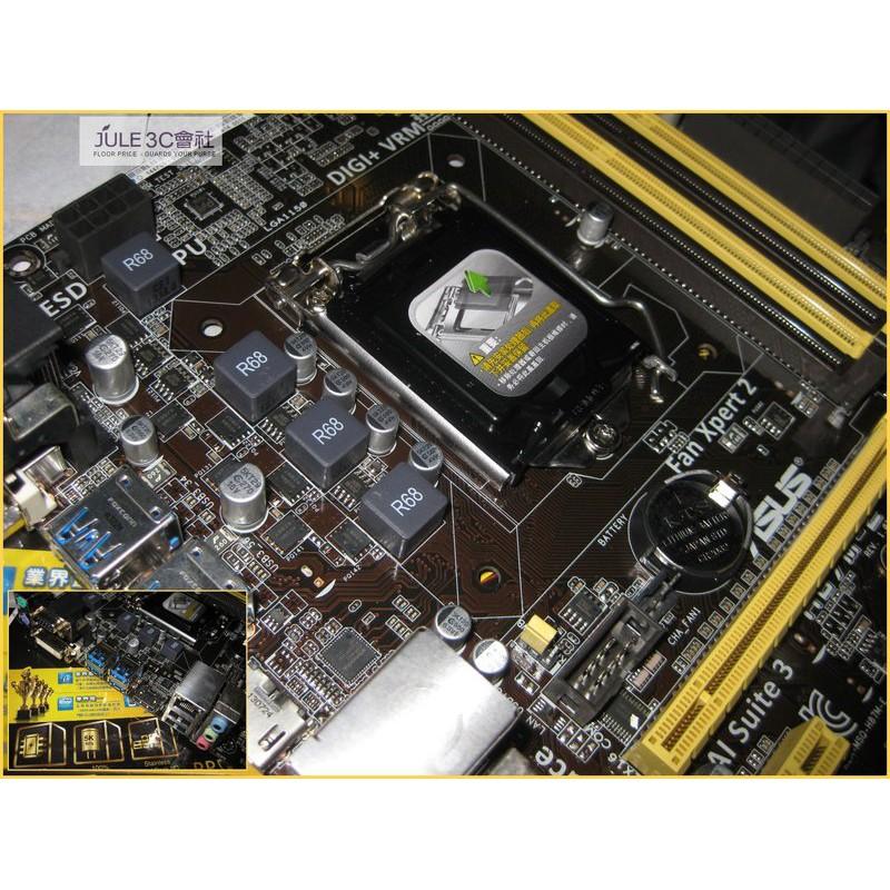 JULE 3C會社-華碩ASUS H87M-E H87/DDR3/頂級高耐久/5X防護/良品/MATX/1150 主機板-細節圖2