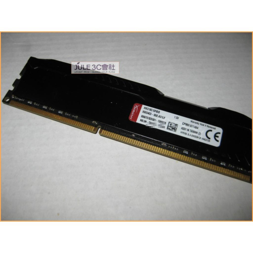 JULE 3C會社-金士頓 DDR3 1866 8G 8GB HyperX FURY 酷炫黑/電競系列 記憶體
