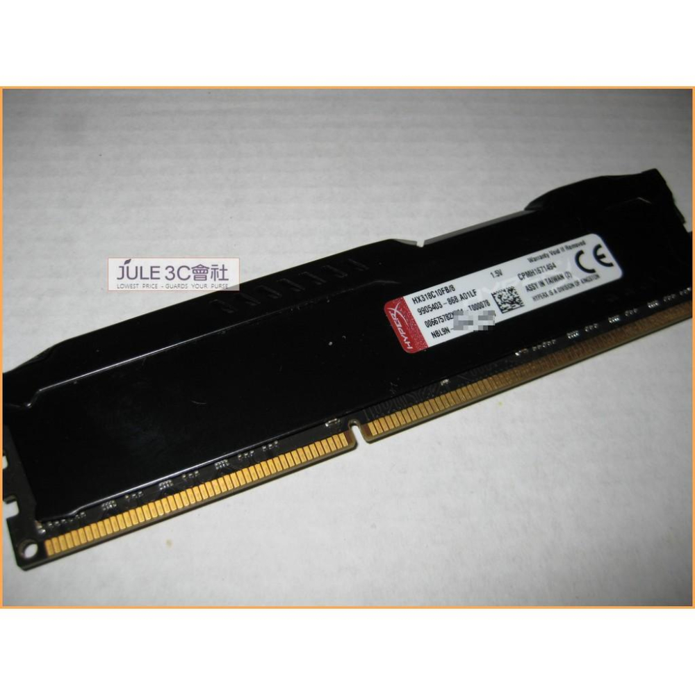 JULE 3C會社-金士頓 DDR3 1866 8G 8GB HyperX FURY 酷炫黑/電競系列 記憶體-細節圖2