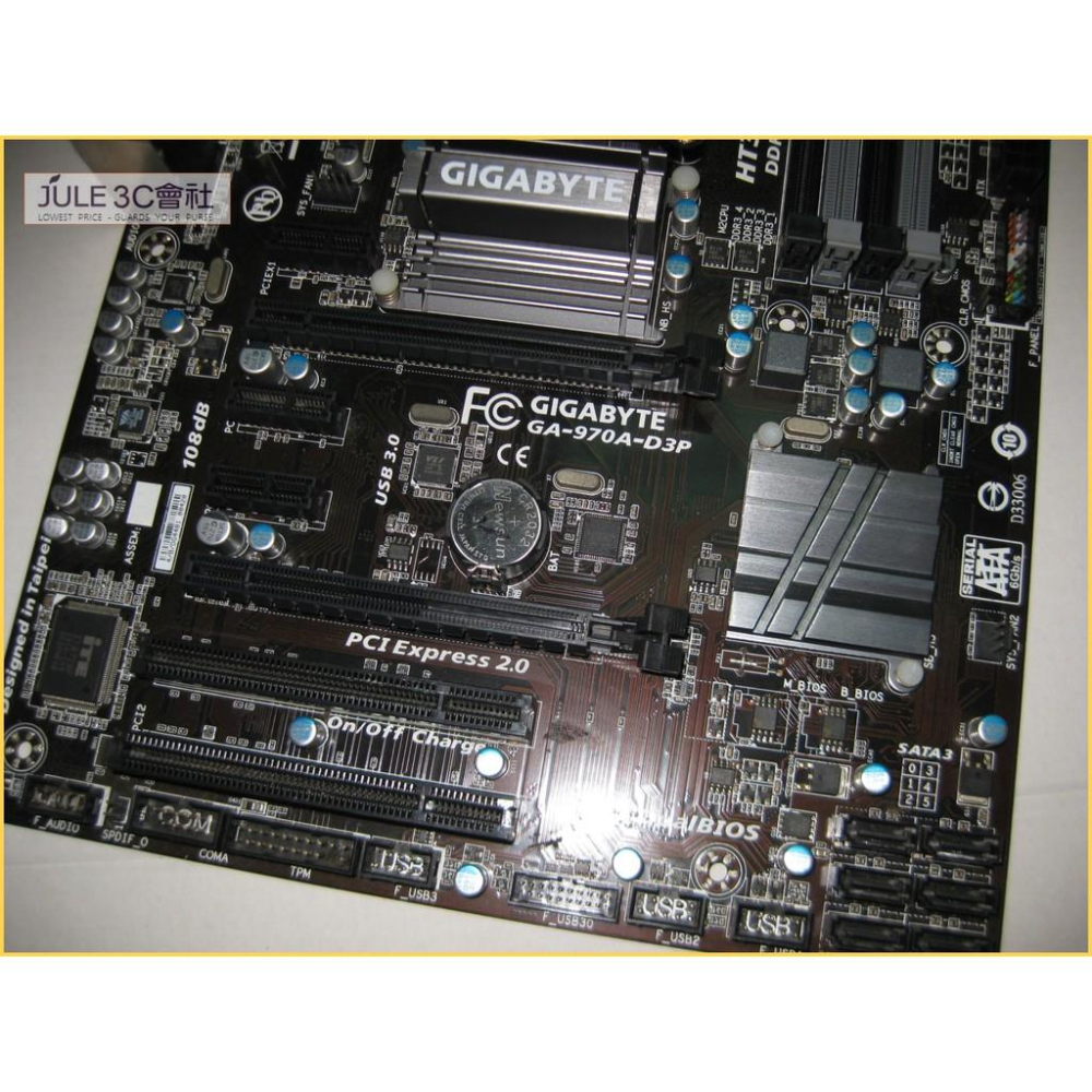 JULE 3C會社-技嘉 970A-D3P AMD 970/DDR3/超耐久/數位供電/ATX/良品/AM3+ 主機板-細節圖3