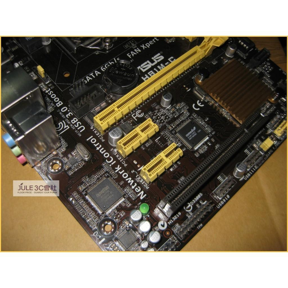 JULE 3C會社-華碩ASUS H81M-C H81/DDR3/LPT/COM/UEFI/良品/1150 主機板-細節圖2