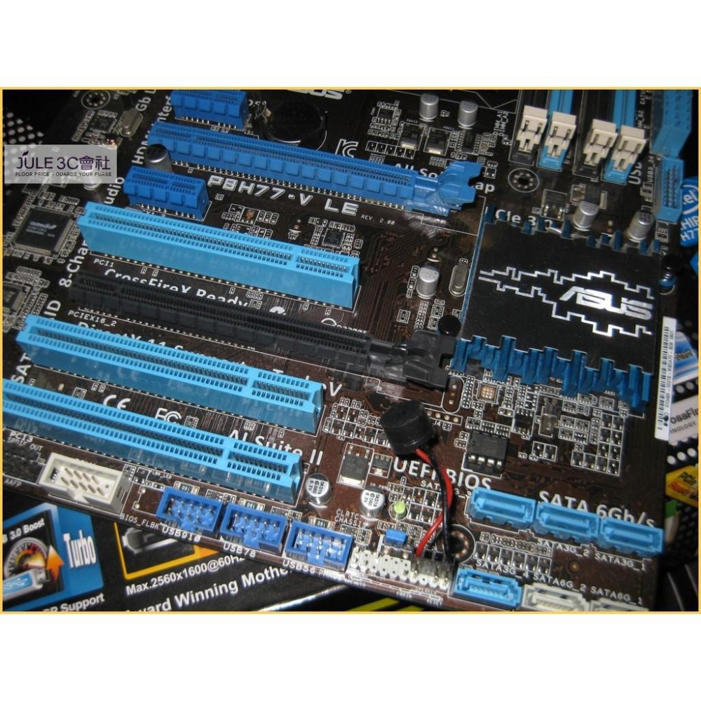 JULE 3C會社-華碩ASUS P8H77-V LE H77/DDR3/智慧連接/數位電源控制/良品/1155 主機板-細節圖3